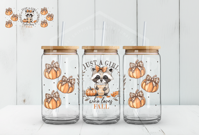 #399 - Raccoon/Loves Fall - UV DTF Wrap