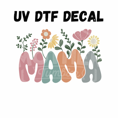 #192 -Mama with Blossoms - UV DTF 4in Decal