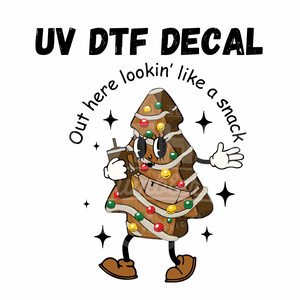 #149- Brown Cake - UV DTF 4in Decal