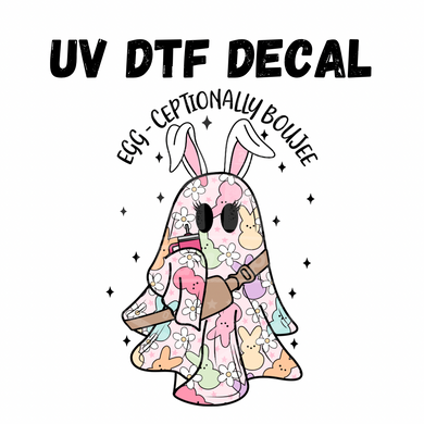 #205 -Egg-Ceptionally Boujee - UV DTF 4in Decal