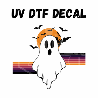#021- Batty Ghost- UV DTF 3.5in Decal
