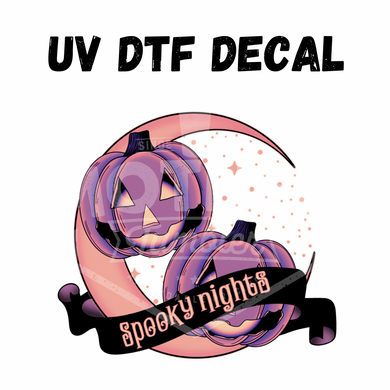 Spooky Nights UV DTF 3.5in Decal - Mother Tumbler
