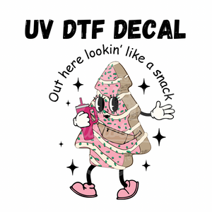 #152- Pink Cake - UV DTF 4in Decal