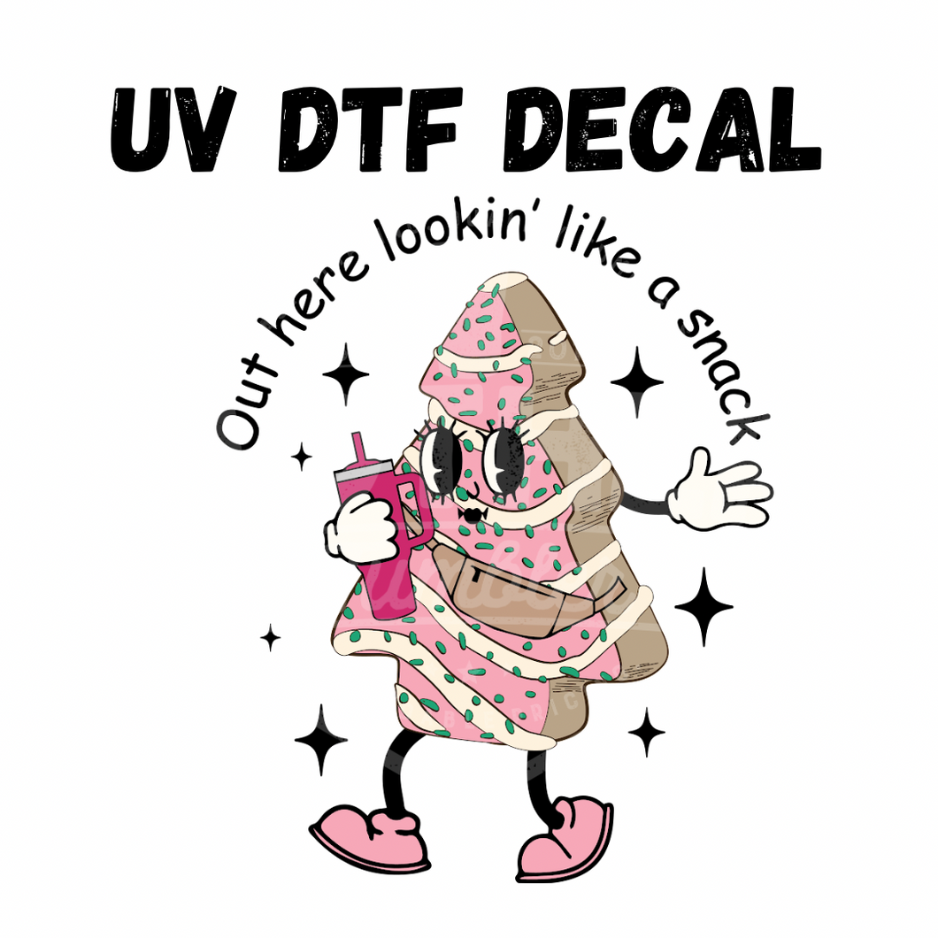 #152- Pink Cake - UV DTF 4in Decal