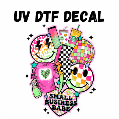 #241- Small Business Babe - UV DTF 4in Decal