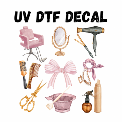 #318- Hairstylist - UV DTF 4in Decal