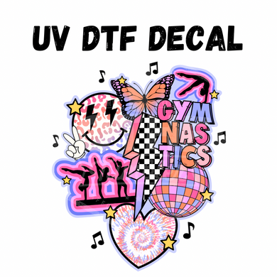 #242- Gymnastics - UV DTF 4in Decal