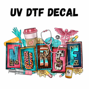 #119- Nurse- UV DTF 4in Decal