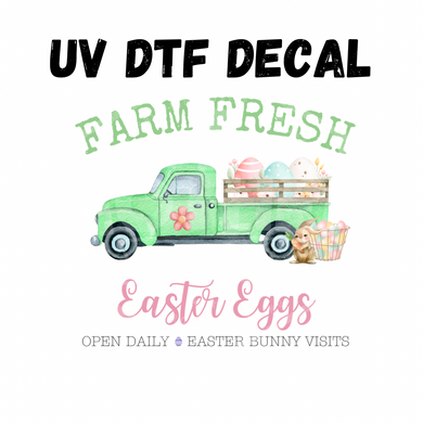#189 - Farm Fresh Easter Eggs - UV DTF 4in Decal