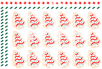 #139 - Christmas Cakes- UV DTF Scatter Sheet