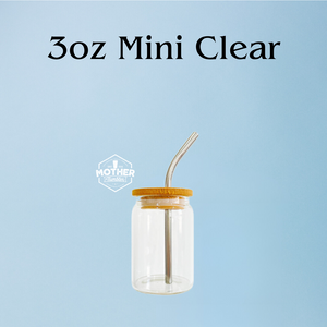 3oz Mini Clear Glass Sub