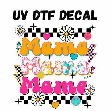 #257- Retro Mama - UV DTF 4in Decal