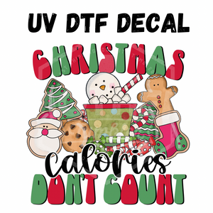 #085 - Christmas Calories - UV DTF 4in Decal