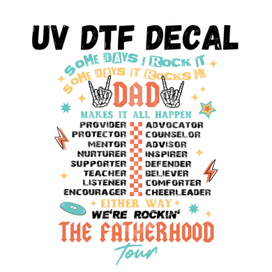 #303- Fatherhood Tour - UV DTF 4in Decal