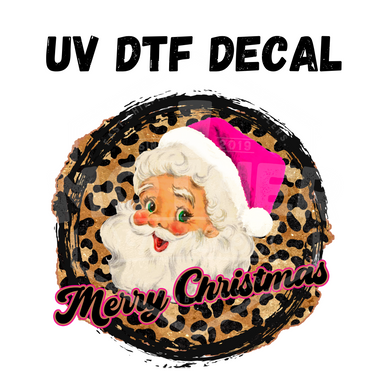 #095 - Leopard Santa - UV DTF 4in Decal