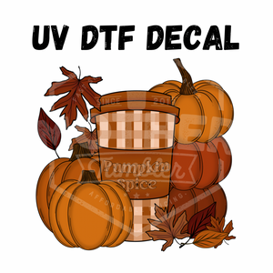 Pumpkin Spice UV DTF 3.5in Tumbler Decal