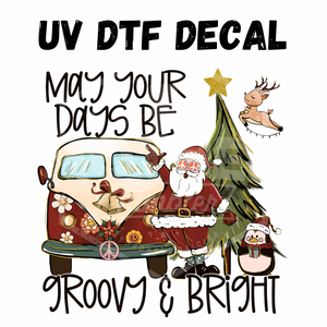 #083 - Groovy Christmas - UV DTF 4in Decal