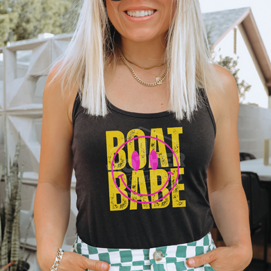 Boat Babe- Clear Screen Print Transfer