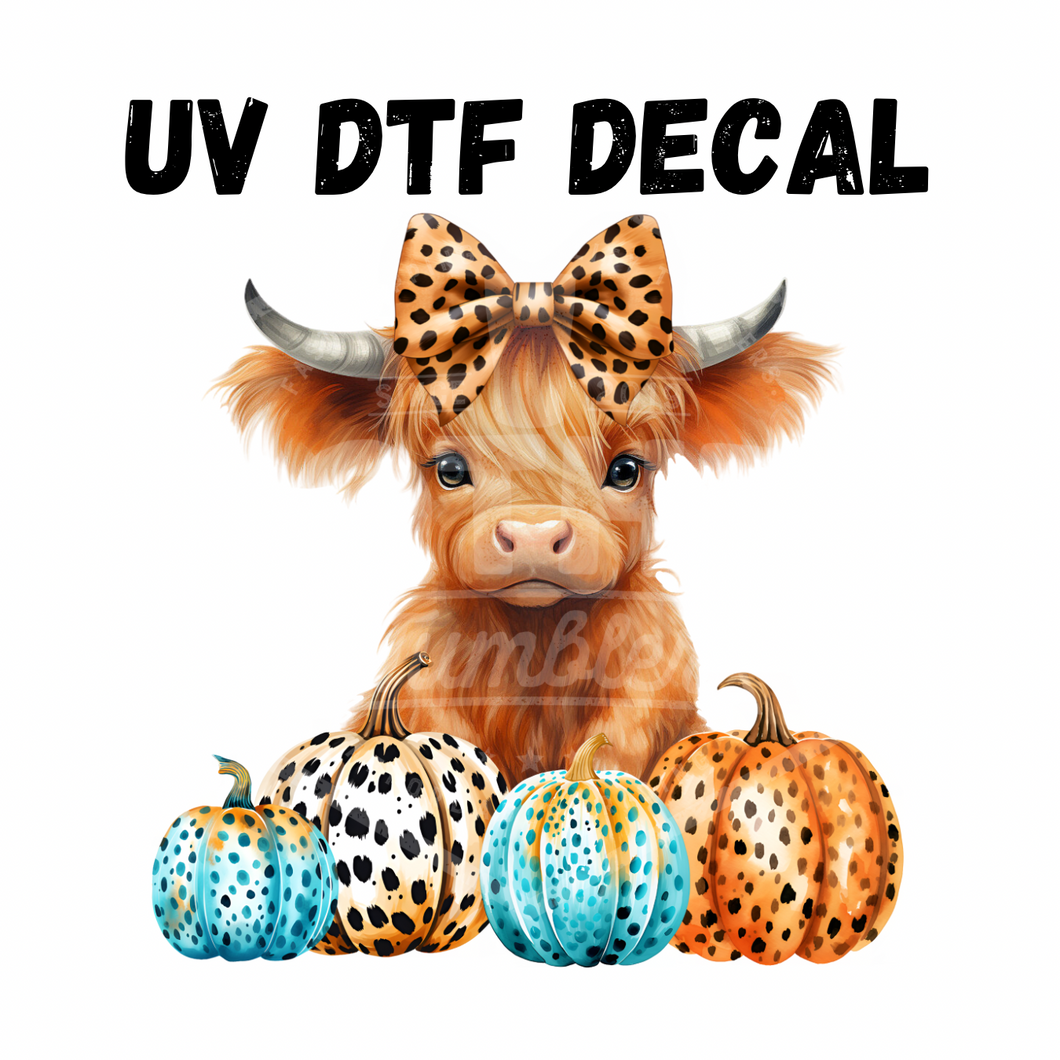 #102- Leopard Baby Highland- UV DTF 4in Decal