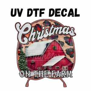 #108- Christmas on the Farm- UV DTF 4in Decal