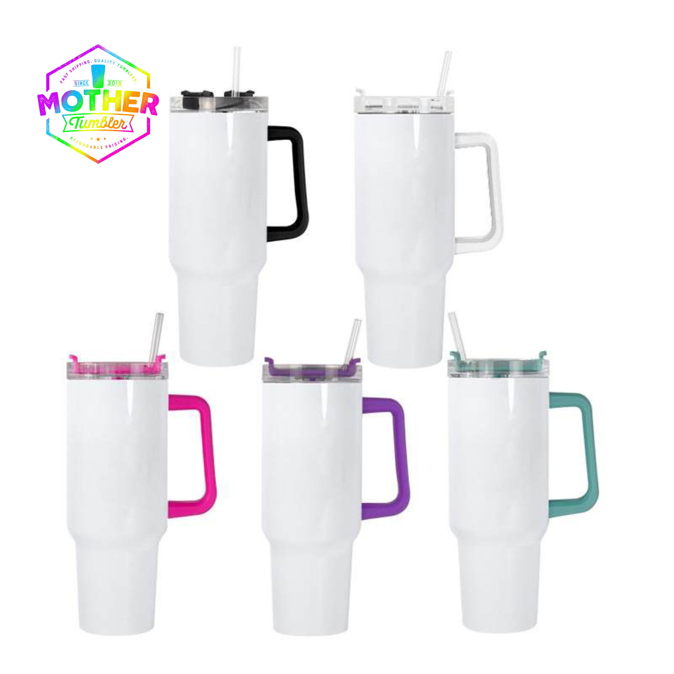 Laosh 40 oz Sublimation Tumbler with Handle and Straw, 4pcs 40oz  Sublimation Tumblers Blanks Bulk, C…See more Laosh 40 oz Sublimation  Tumbler with