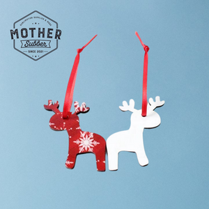 Reindeer Christmas Wood Ornament Mother Tumbler