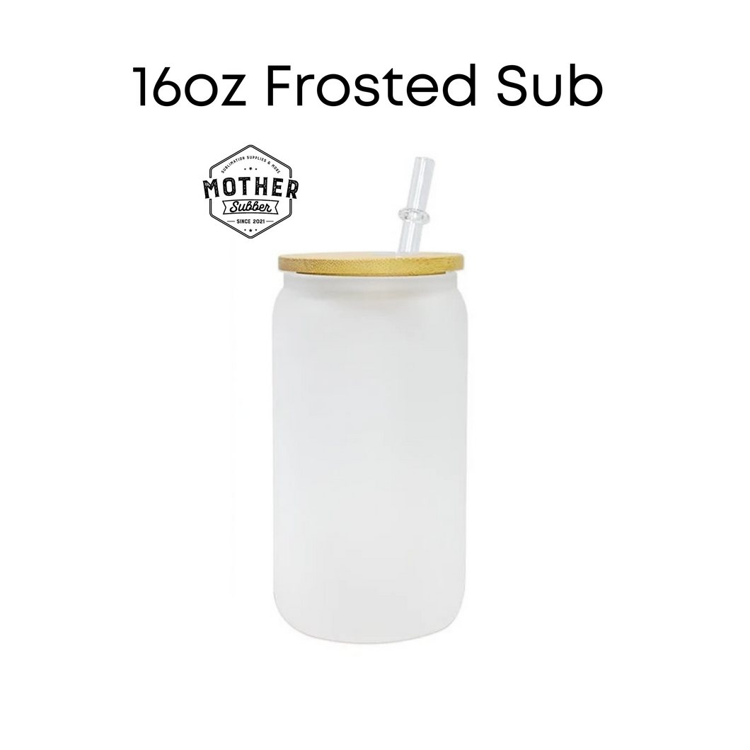 Frosted Glass Tumbler with Bamboo Lid-Matt's Warehouse Deals