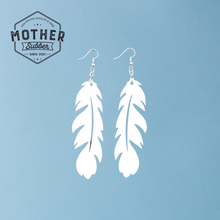 Load image into Gallery viewer, Feather Wood Earrings - Mother Tumbler