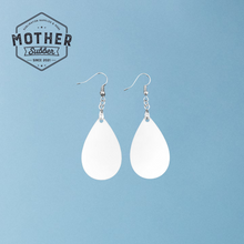 Load image into Gallery viewer, Small Teardrop Wood Earrings - Mother Tumbler